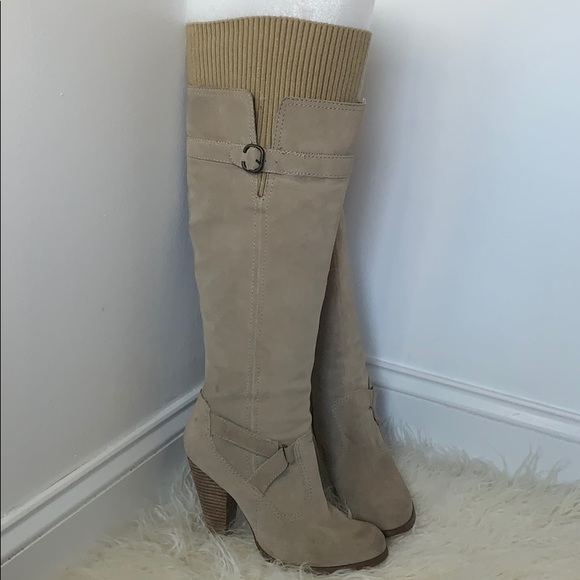 Seychelles Light beige over the knee boots - Picture 2 of 5